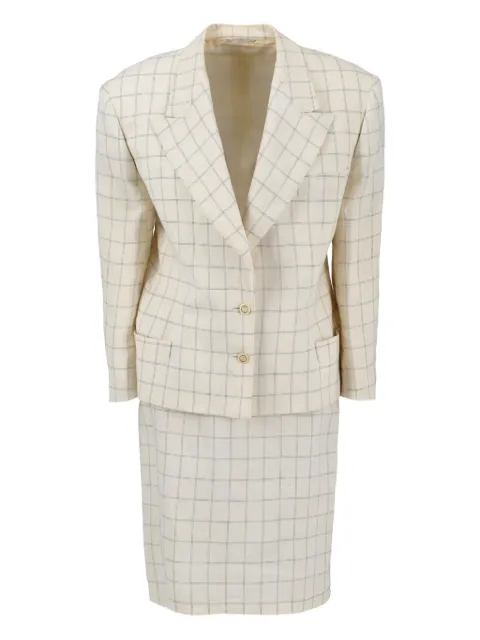 Versace Pre-Owned check-print suit