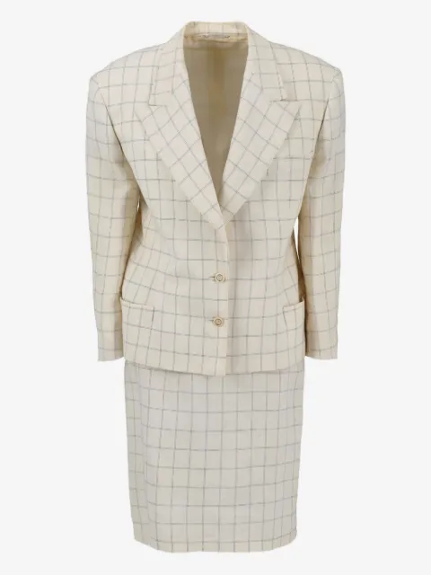 Versace Pre-Owned check-print suit