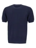 Kangra textured-weave T-shirt - Blue