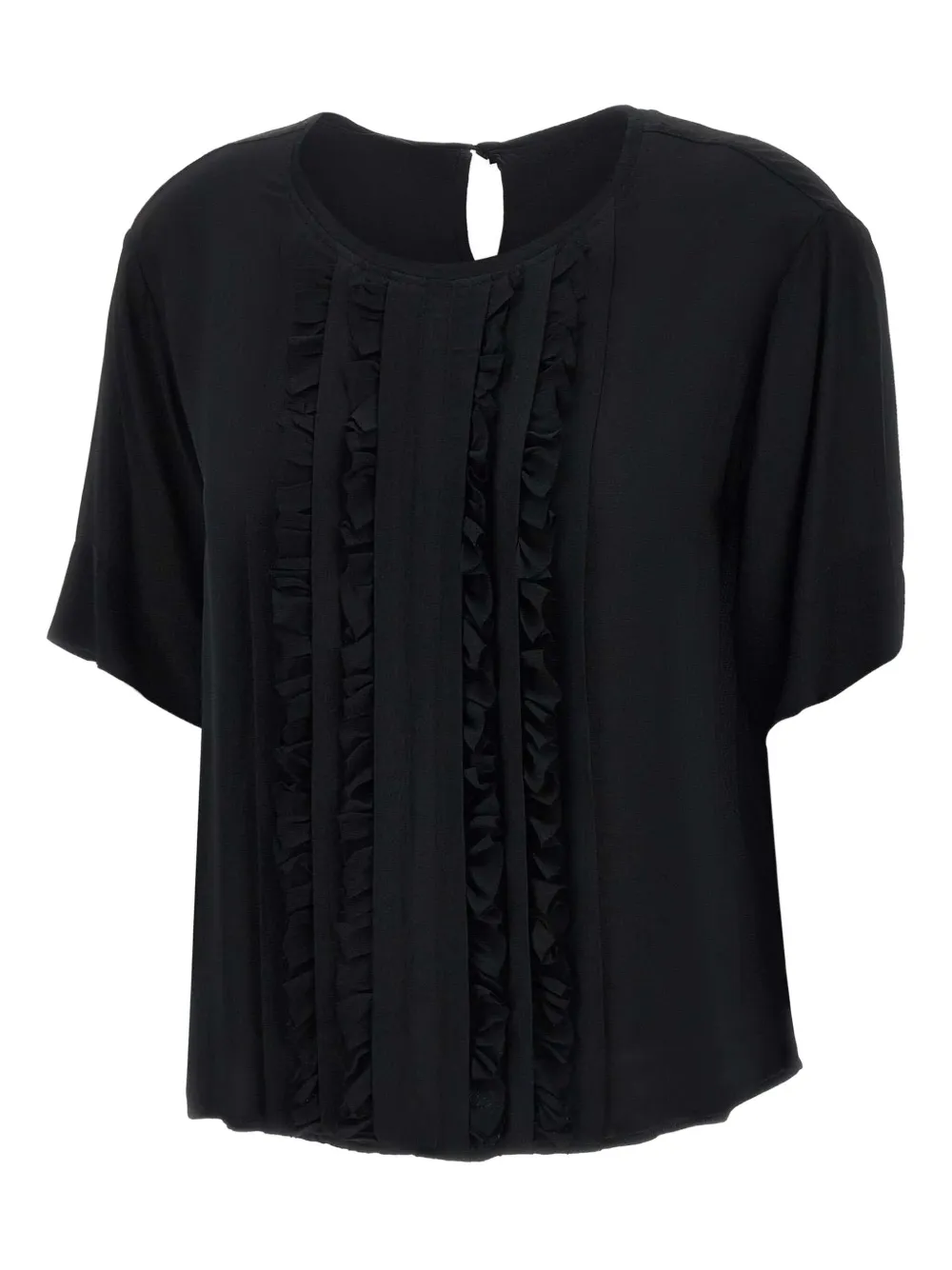 kaos Blusa com babados | Preto | Image 1