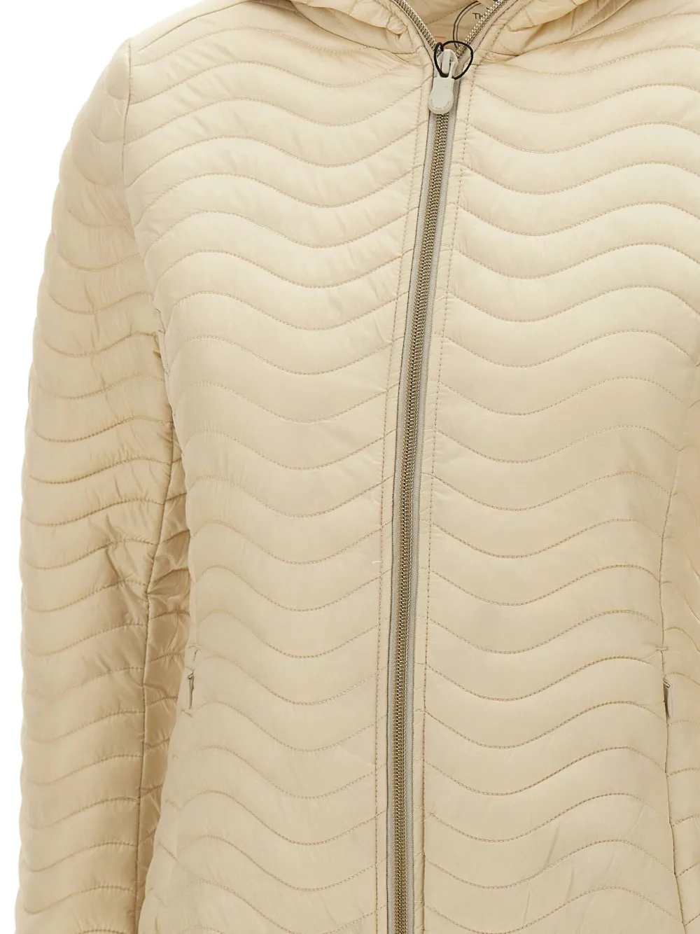 Save The Duck Gevoerd jack met capuchon Beige