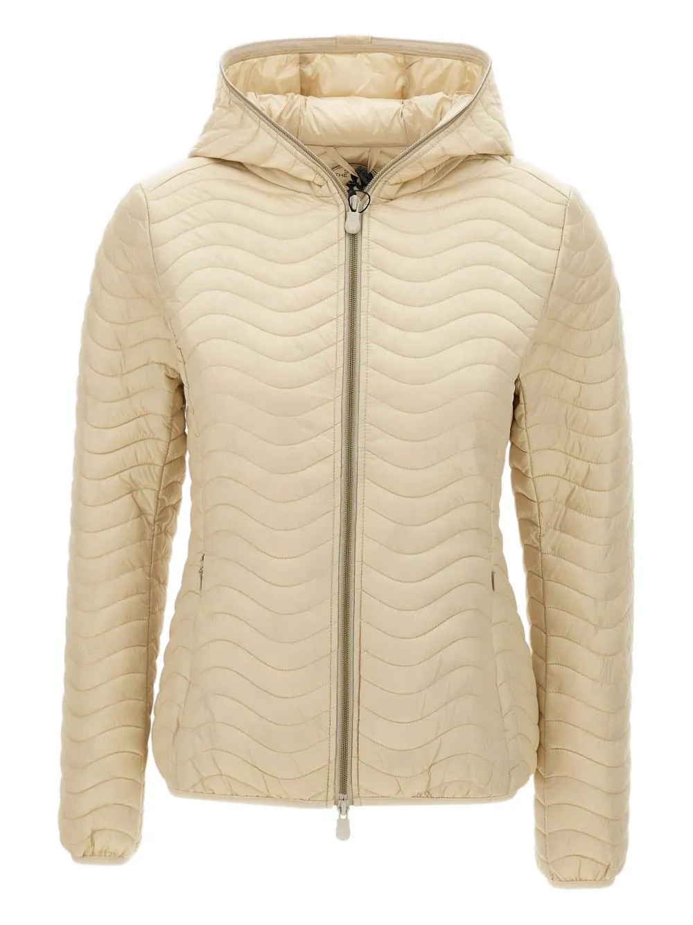 Save The Duck quilted hooded jacket | Neutrals | Image 1
