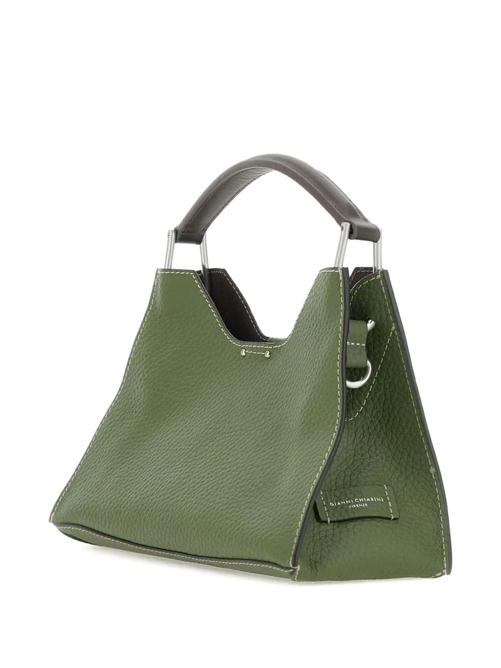 GIANNI CHIARINI Aurora leren tas met handgreep Groen