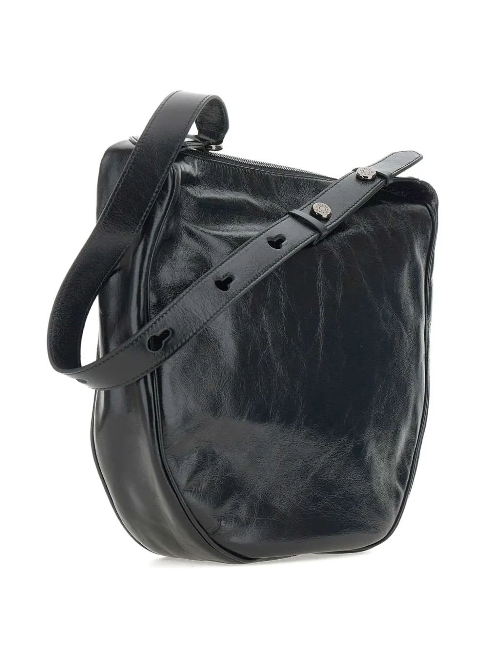 GIANNI CHIARINI Gewelfde schoudertas Zwart