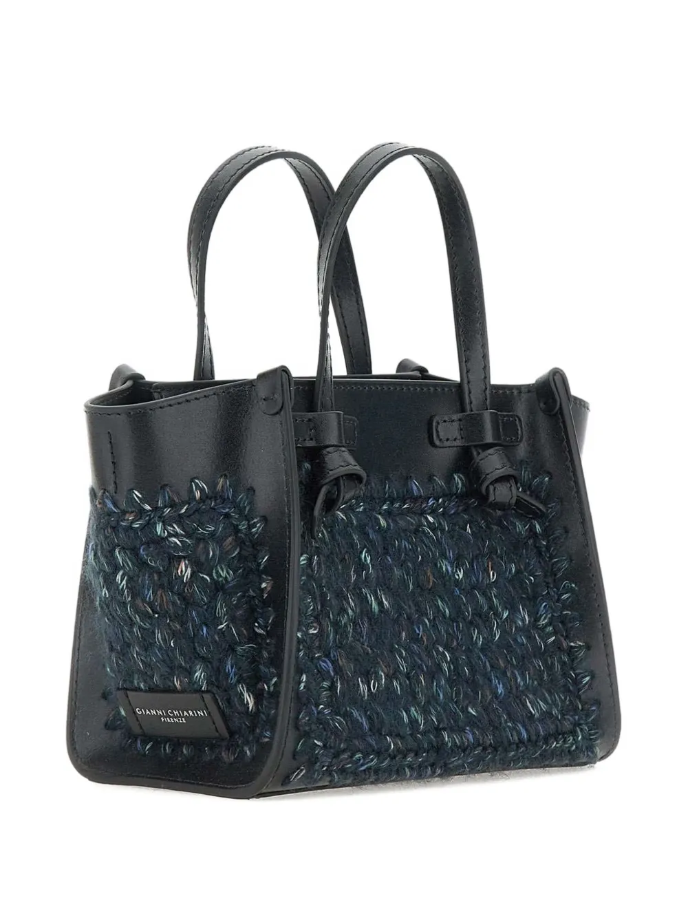 GIANNI CHIARINI Miss Marcella kleine shopper met geknoopt detail Blauw