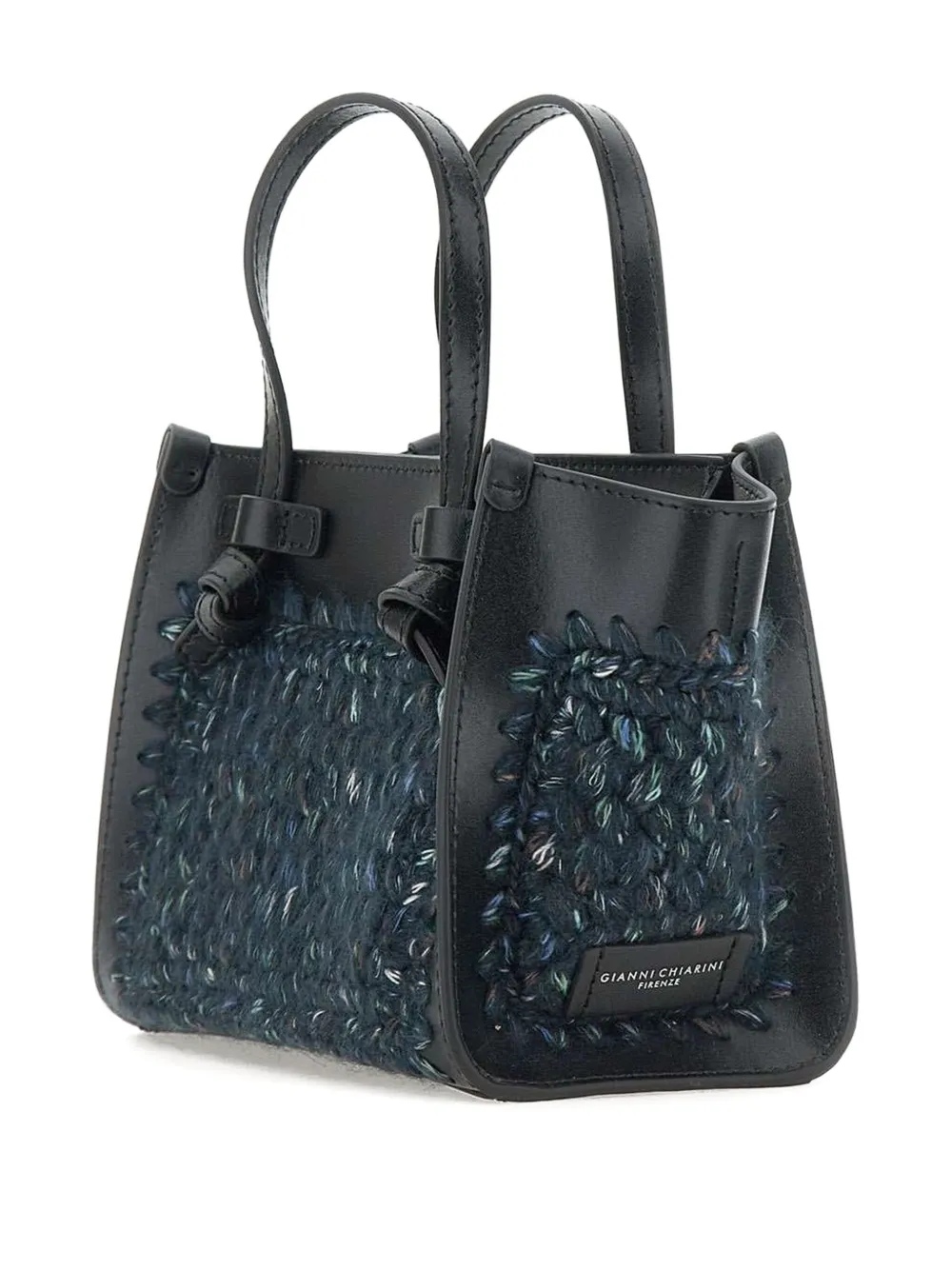 GIANNI CHIARINI Miss Marcella kleine shopper met geknoopt detail Blauw