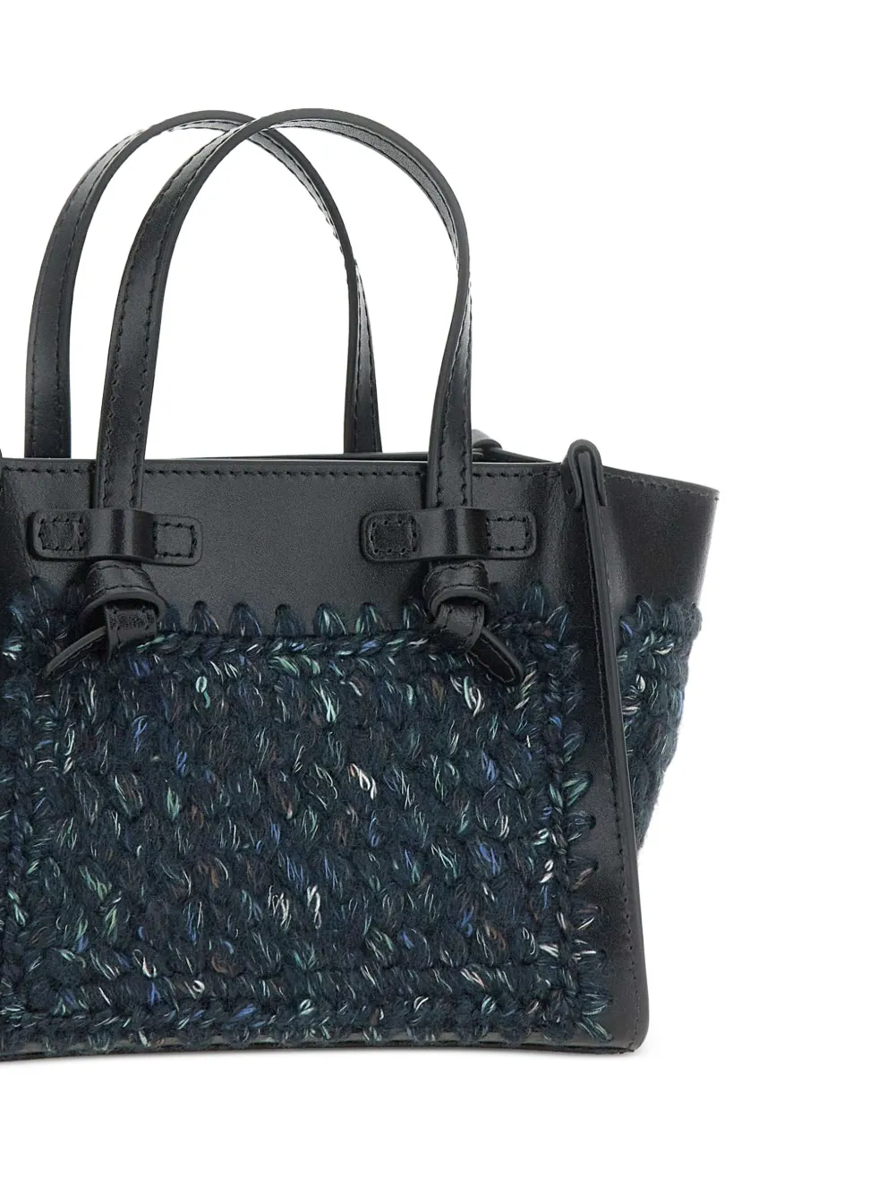 GIANNI CHIARINI Miss Marcella kleine shopper met geknoopt detail Blauw