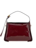 GIANNI CHIARINI patent leather top-handle shoulder bag - Red