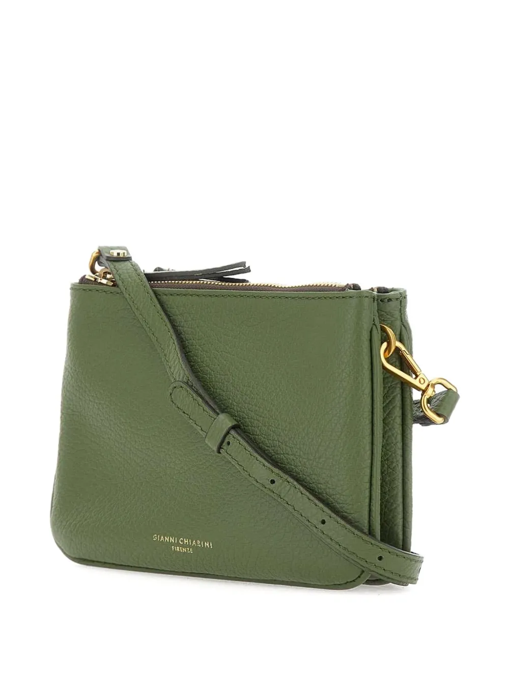 GIANNI CHIARINI Leren crossbodytas Groen