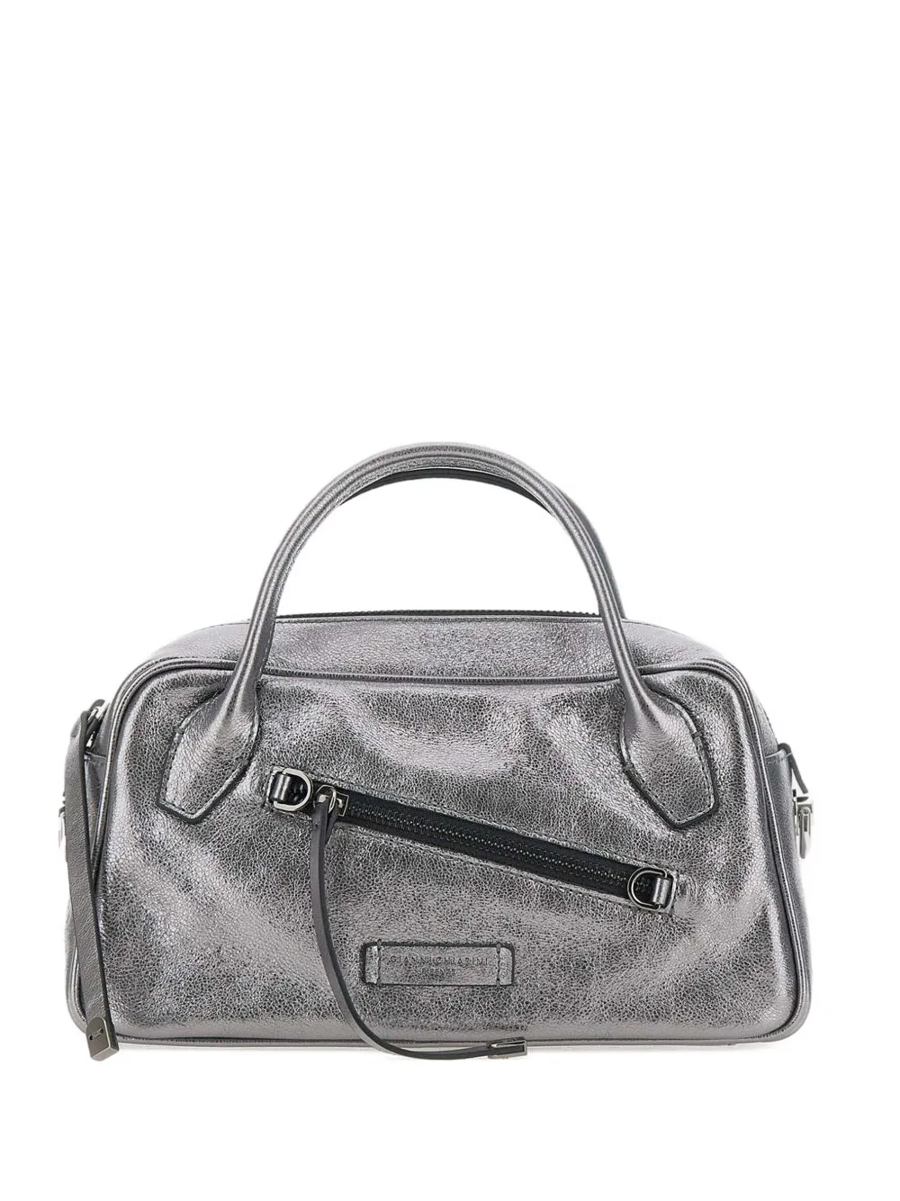 GIANNI CHIARINI metallic zip-detail tote bag Zilver