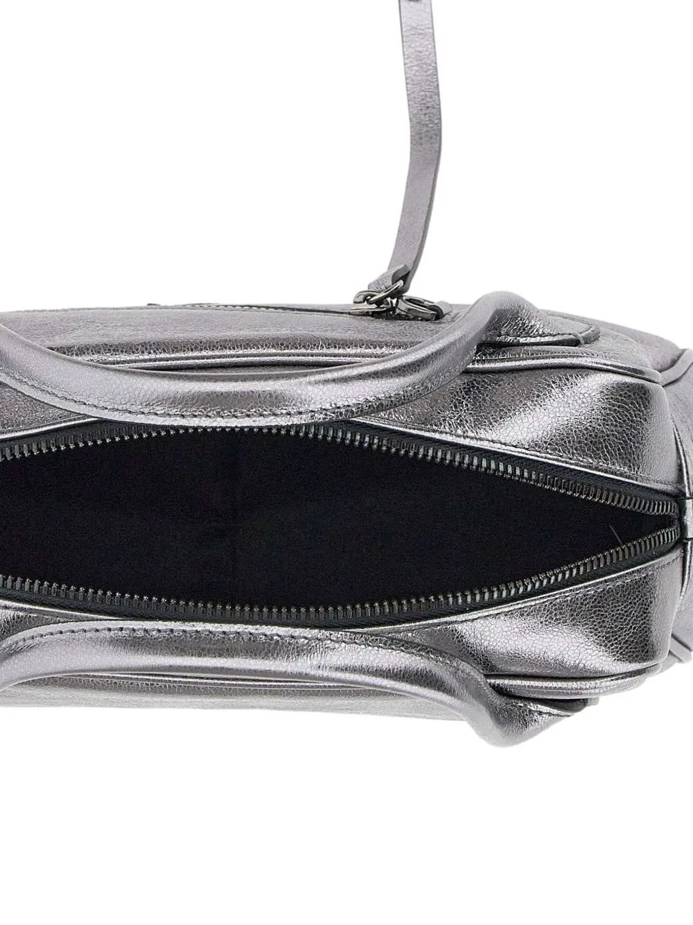 GIANNI CHIARINI metallic zip-detail tote bag Zilver