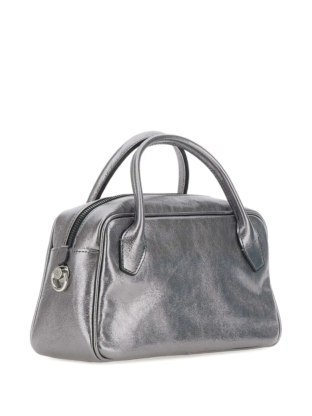 GIANNI CHIARINI metallic zip-detail tote bag Zilver