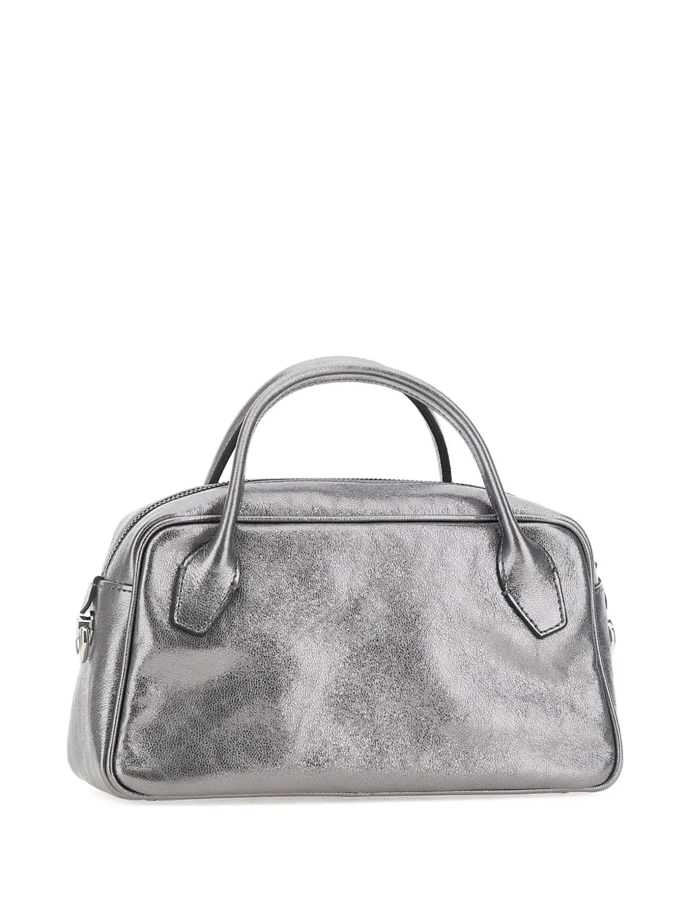 GIANNI CHIARINI metallic zip-detail tote bag Zilver