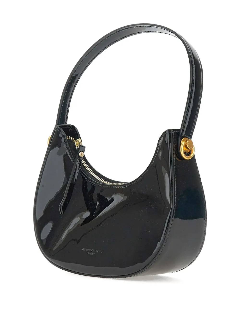GIANNI CHIARINI Leren schoudertas Zwart