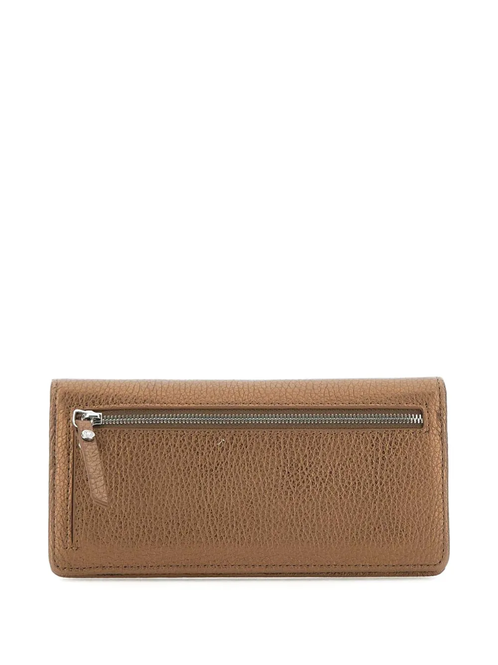 GIANNI CHIARINI Portemonnee met metallic-afwerking Bruin