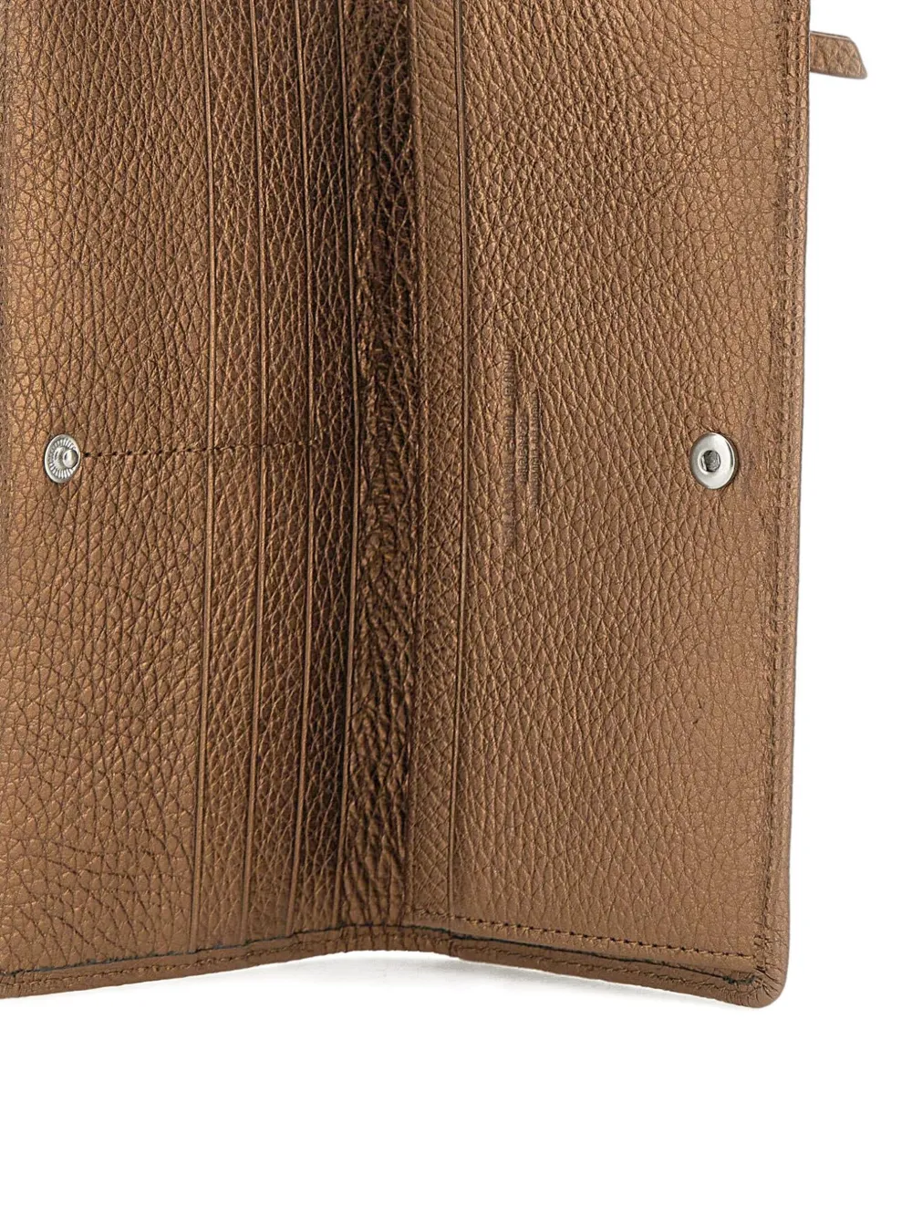 GIANNI CHIARINI Portemonnee met metallic-afwerking Bruin