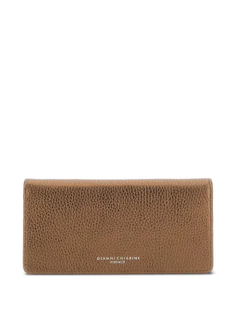 GIANNI CHIARINI metallic-finish leather wallet