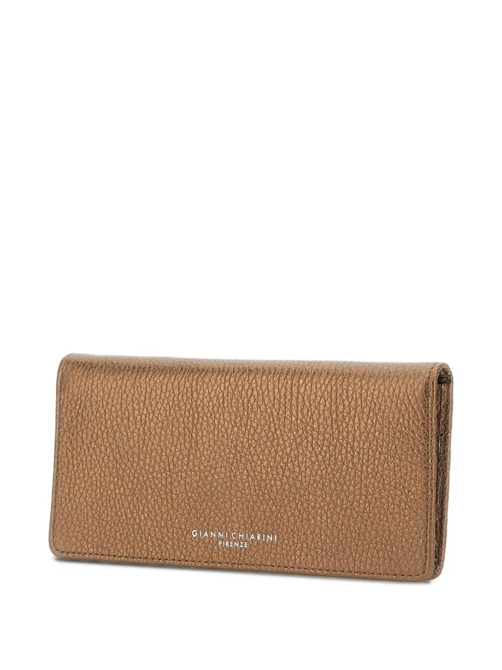 GIANNI CHIARINI Portemonnee met metallic-afwerking Bruin