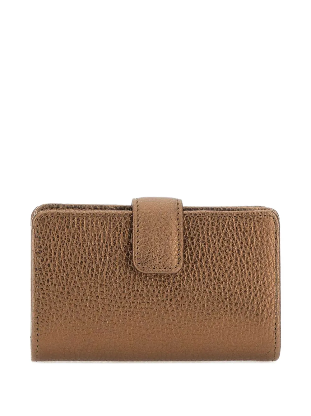 GIANNI CHIARINI Leren portemonnee met logoprint Bruin