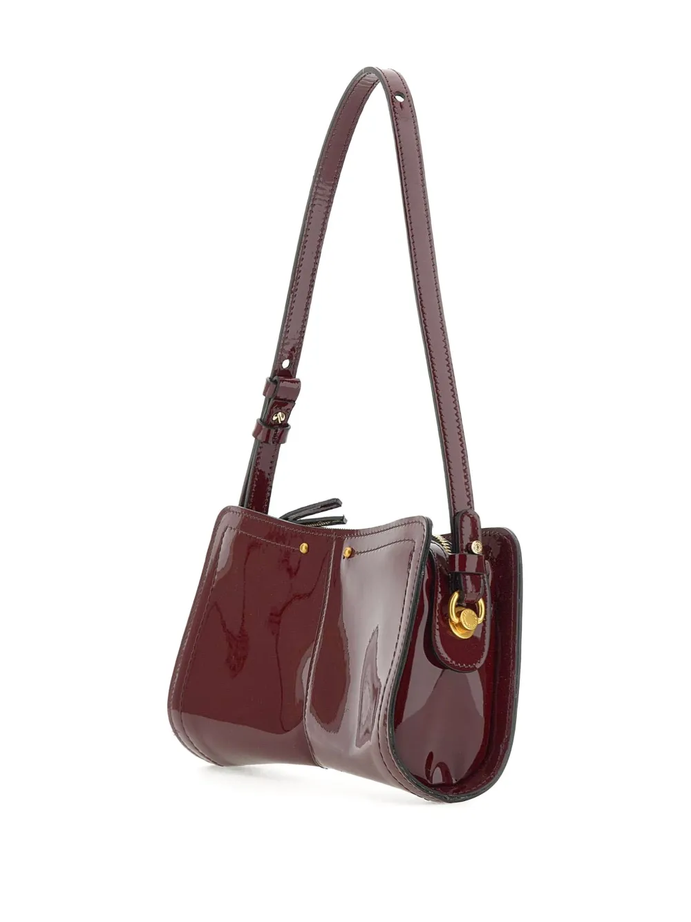 GIANNI CHIARINI Leren schoudertas Rood