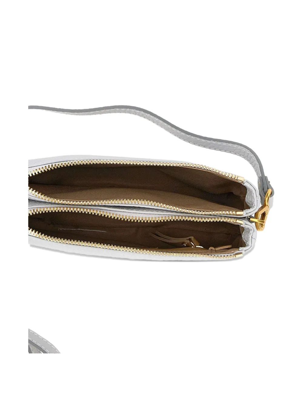 GIANNI CHIARINI Leren crossbodytas Grijs