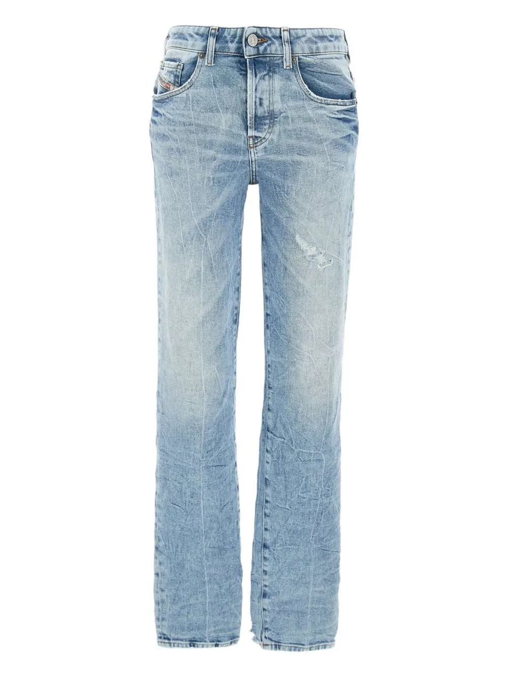 DIESEL FADED STRAIGHT-LEG JEANS