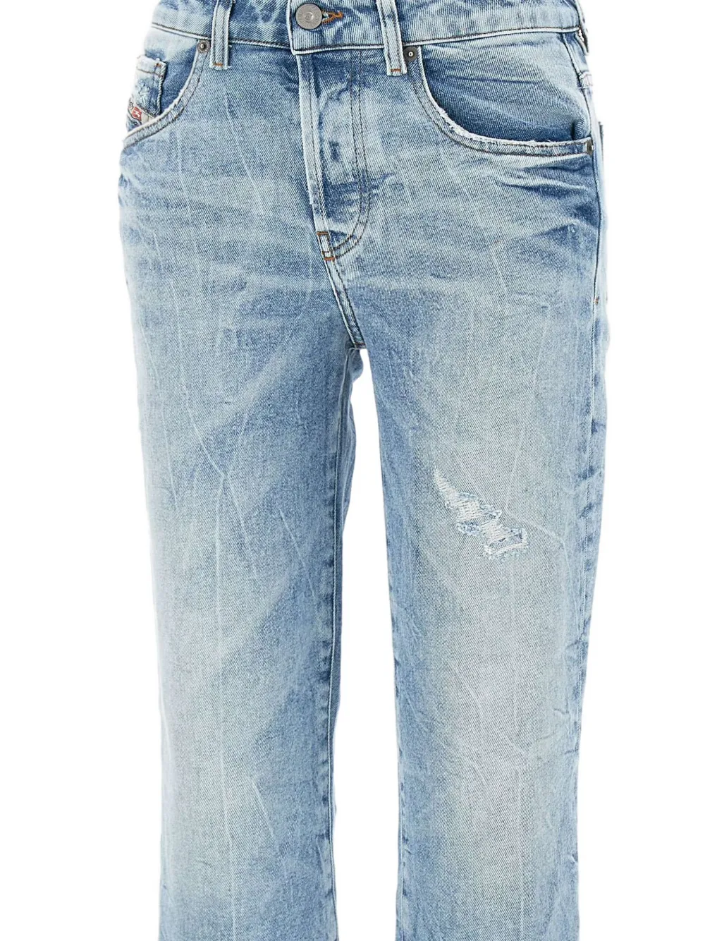 DIESEL FADED STRAIGHT-LEG JEANS