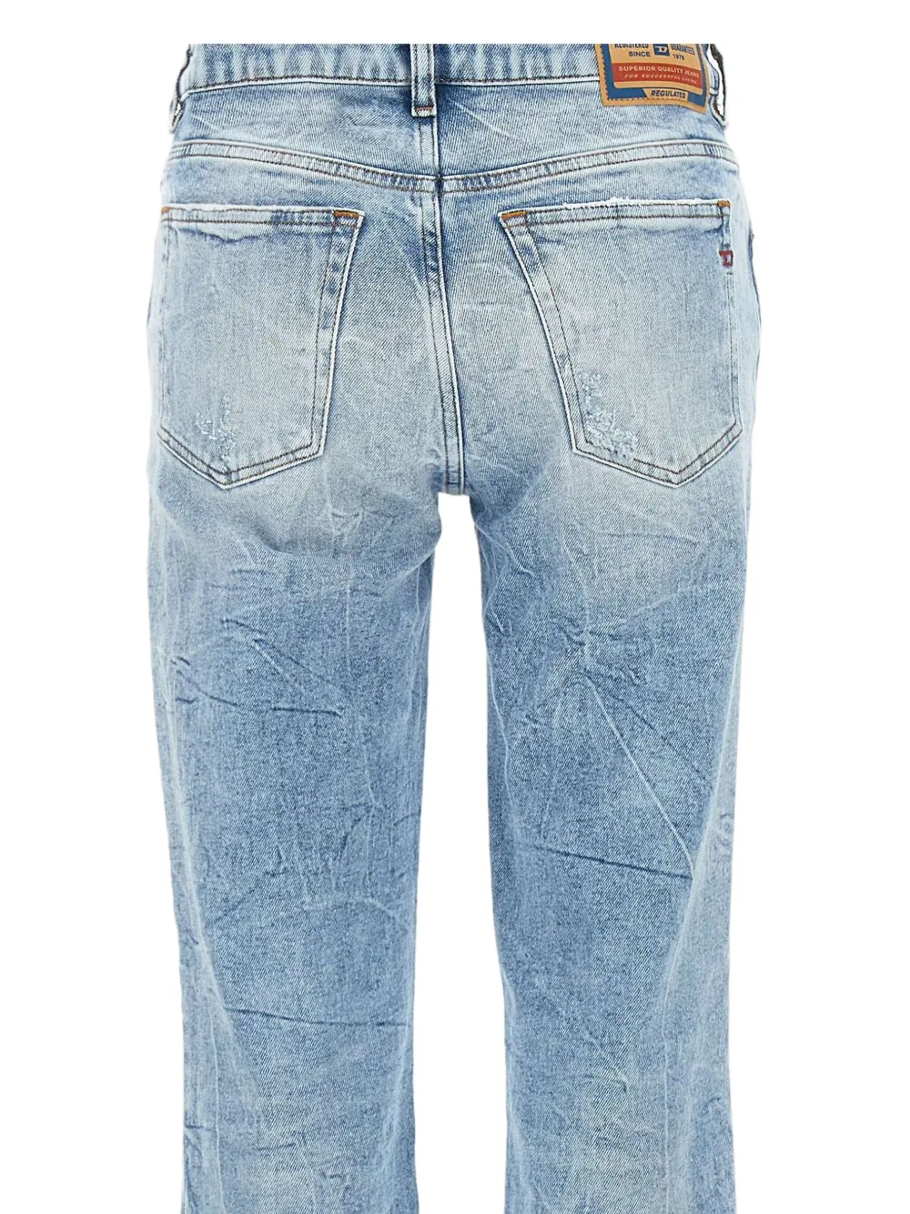 DIESEL FADED STRAIGHT-LEG JEANS