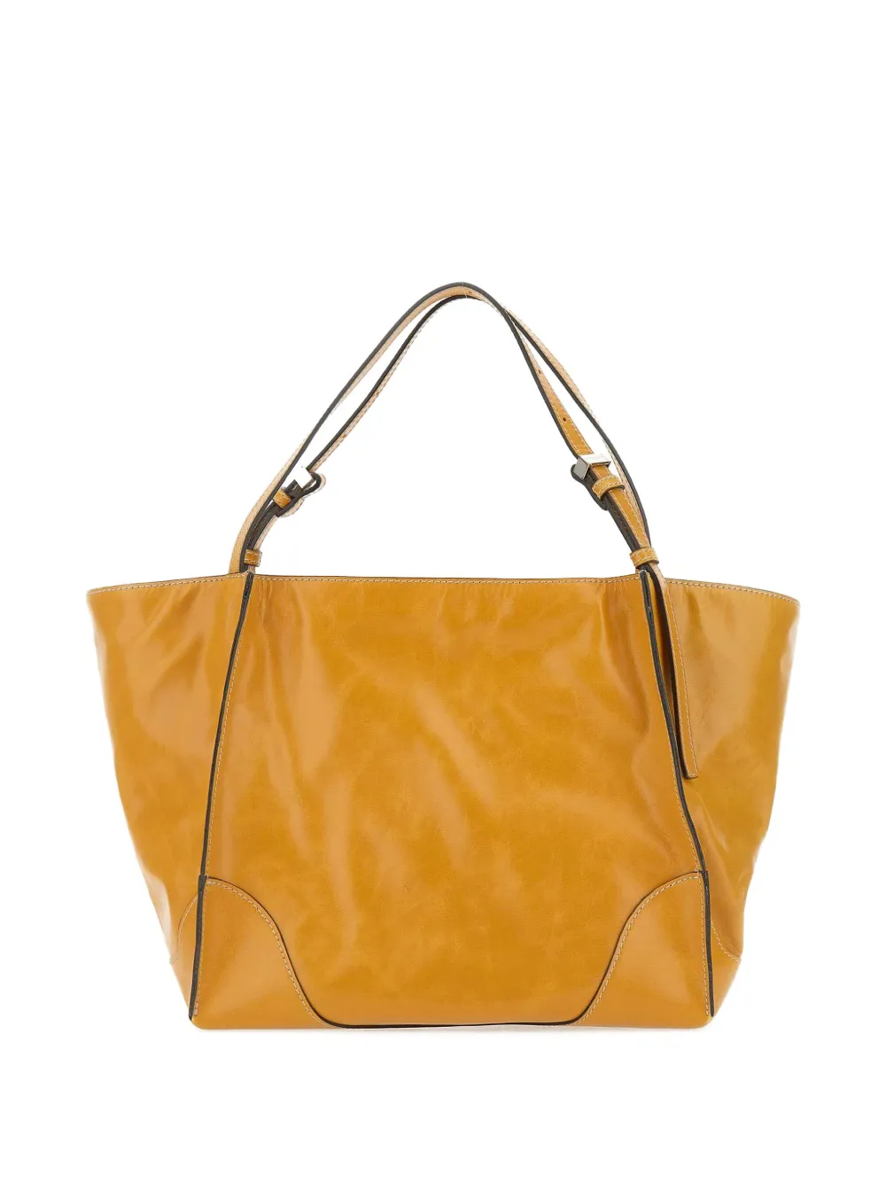 GIANNI CHIARINI Leren shopper Geel