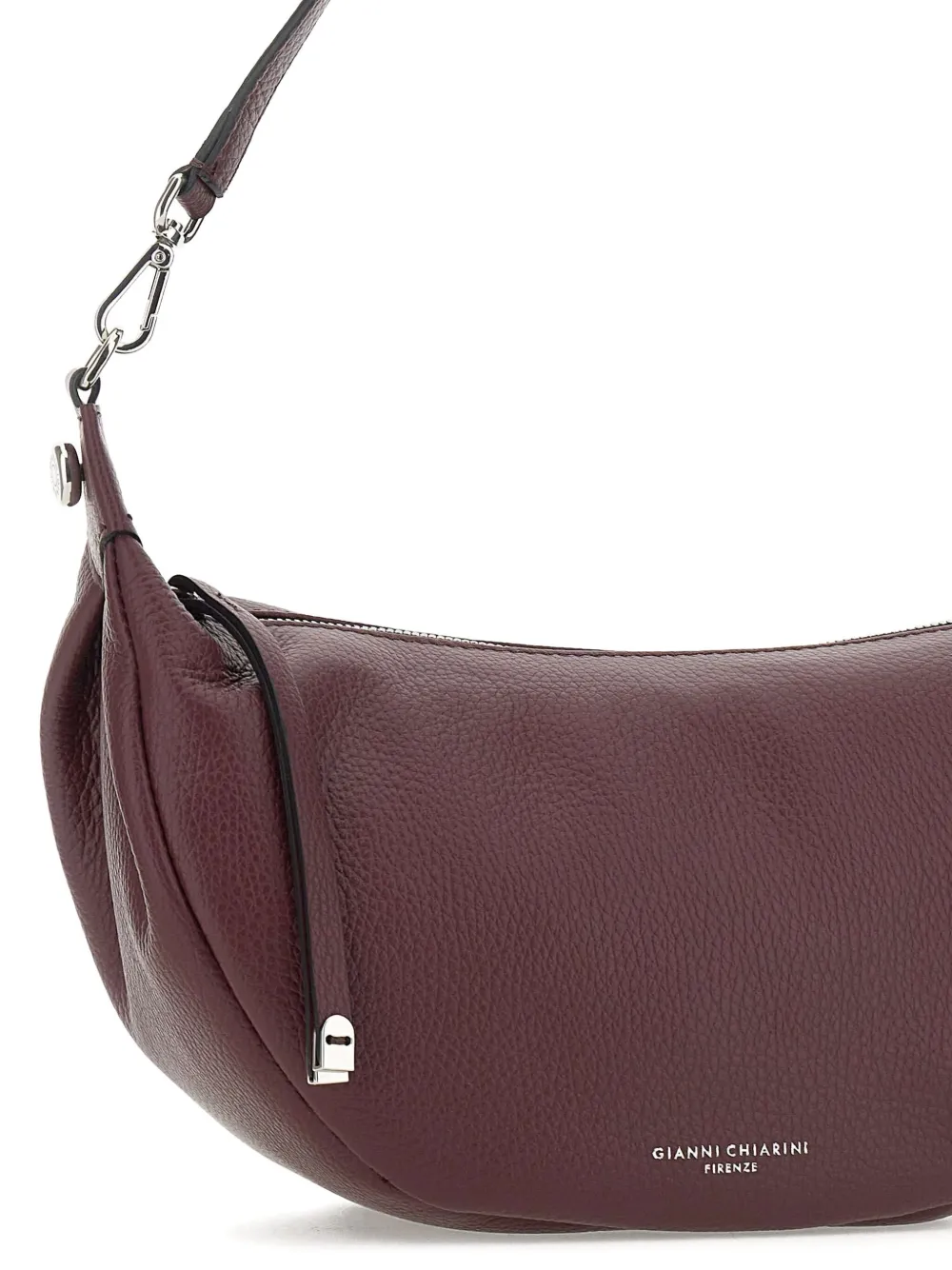 GIANNI CHIARINI Costanza crescent zip-fastening shoulder bag Rood