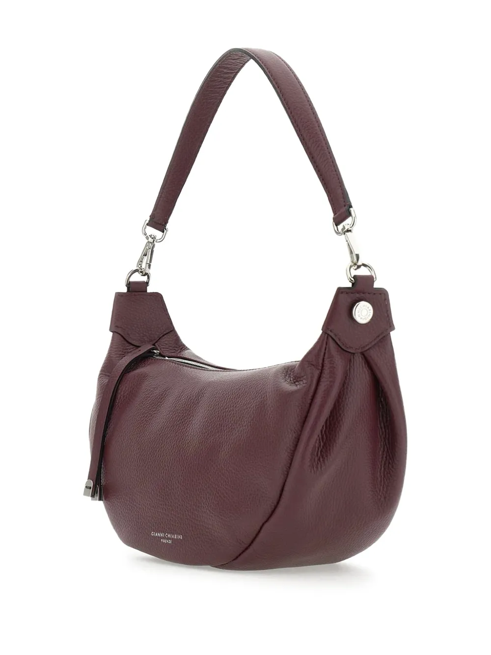 GIANNI CHIARINI Costanza crescent zip-fastening shoulder bag Rood