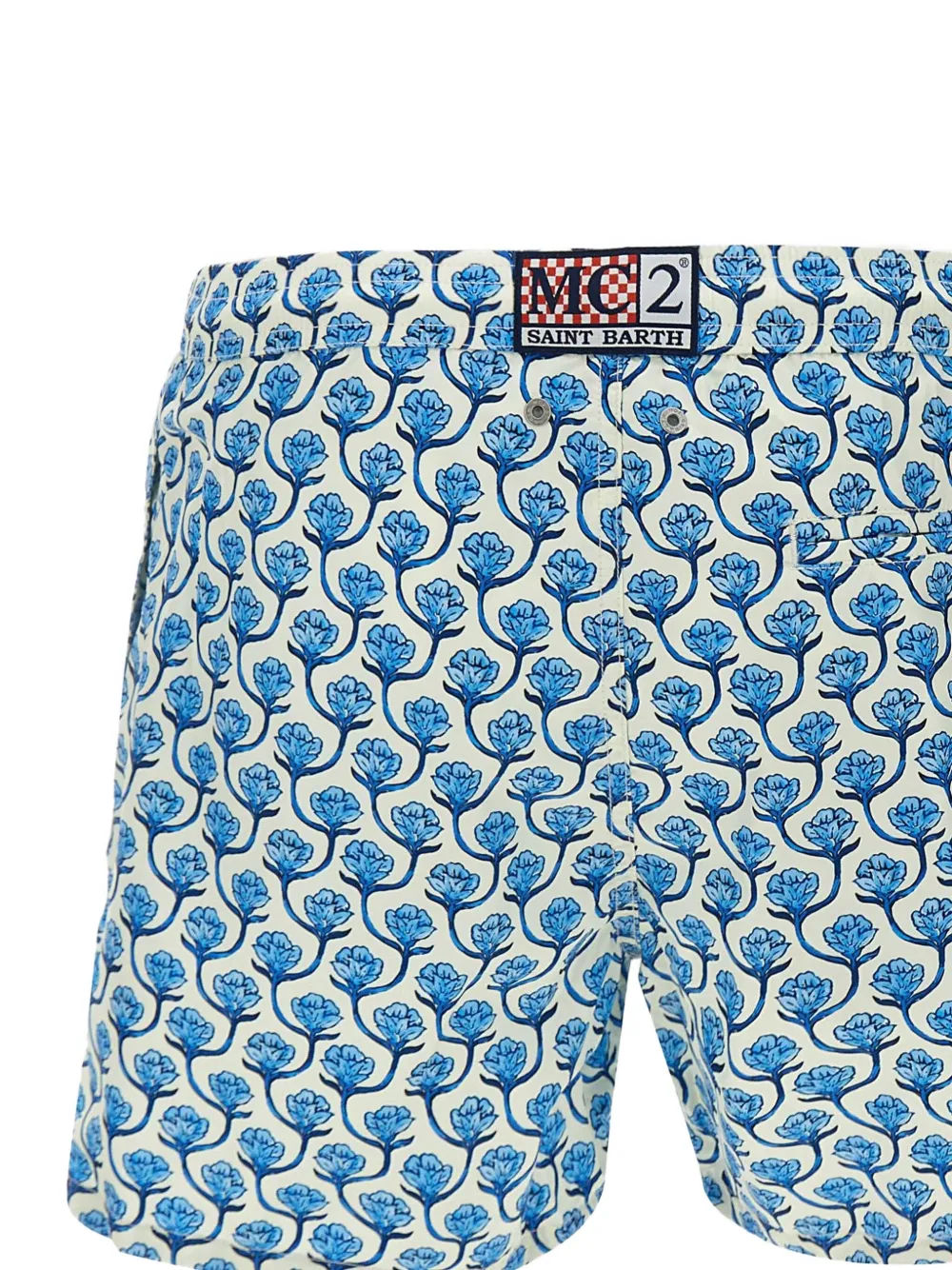 MC2 Saint Barth Lighting zwembroek met bloemenprint Blauw