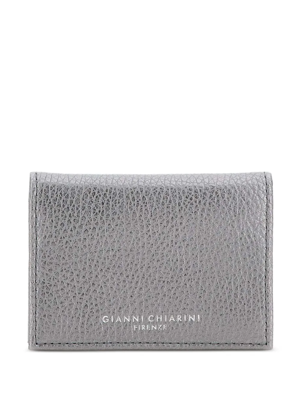 GIANNI CHIARINI Pasjeshouder van bewerkt leer Grijs