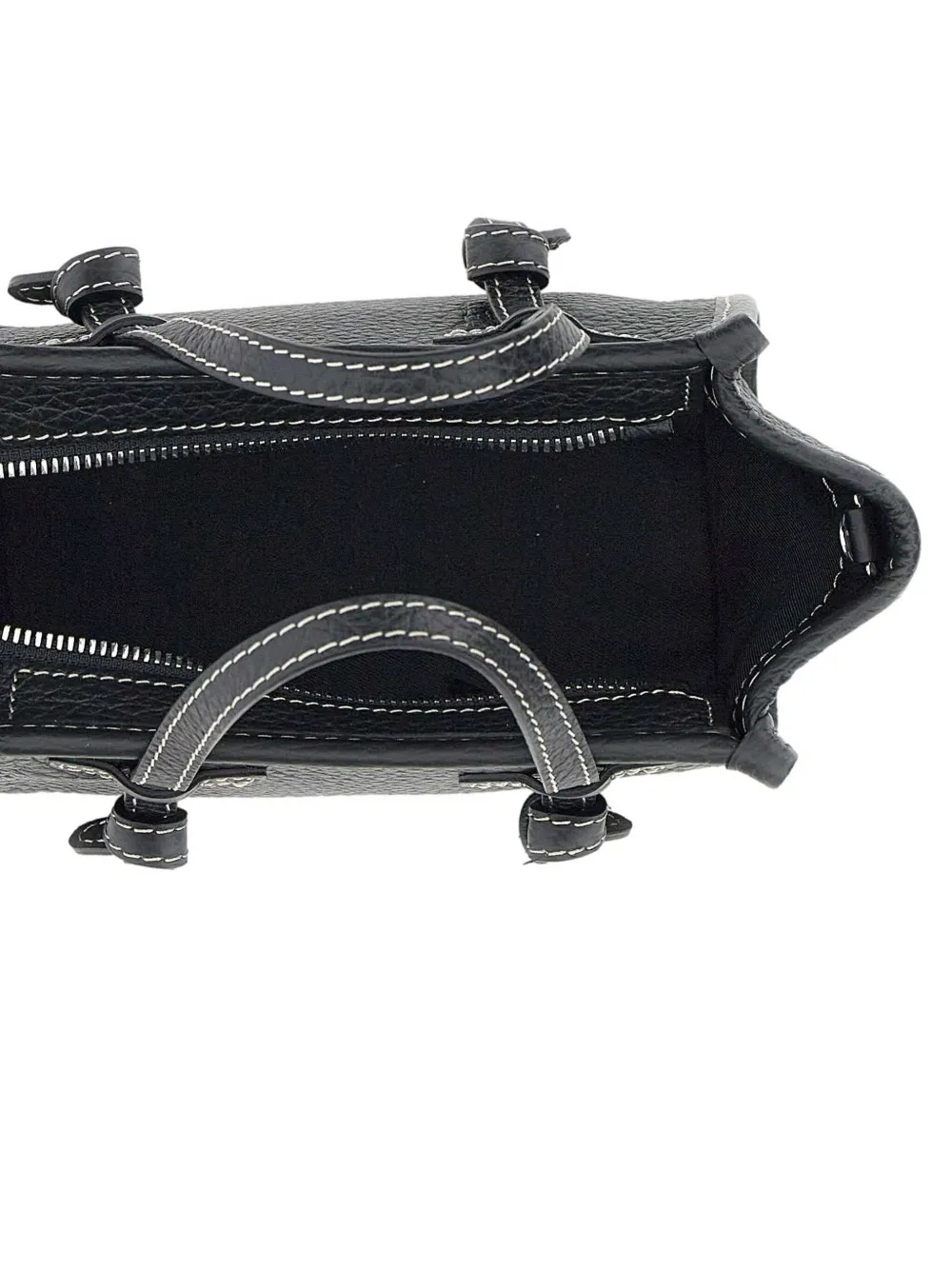 MARCELLA CLUB Miss Marcela leren mini-tas Zwart