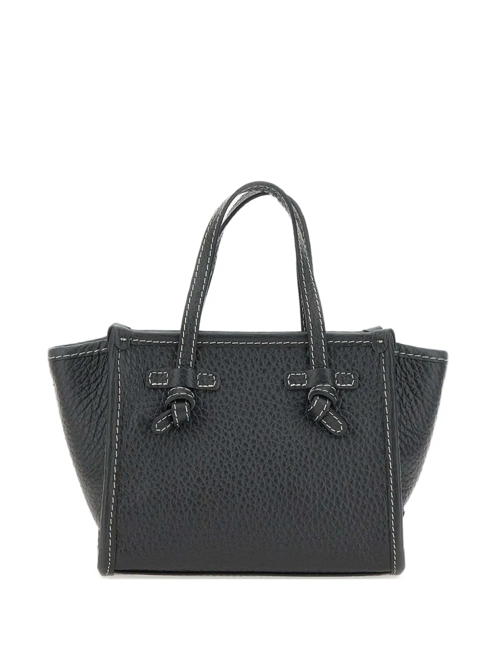 MARCELLA CLUB Miss Marcela leren mini-tas Zwart