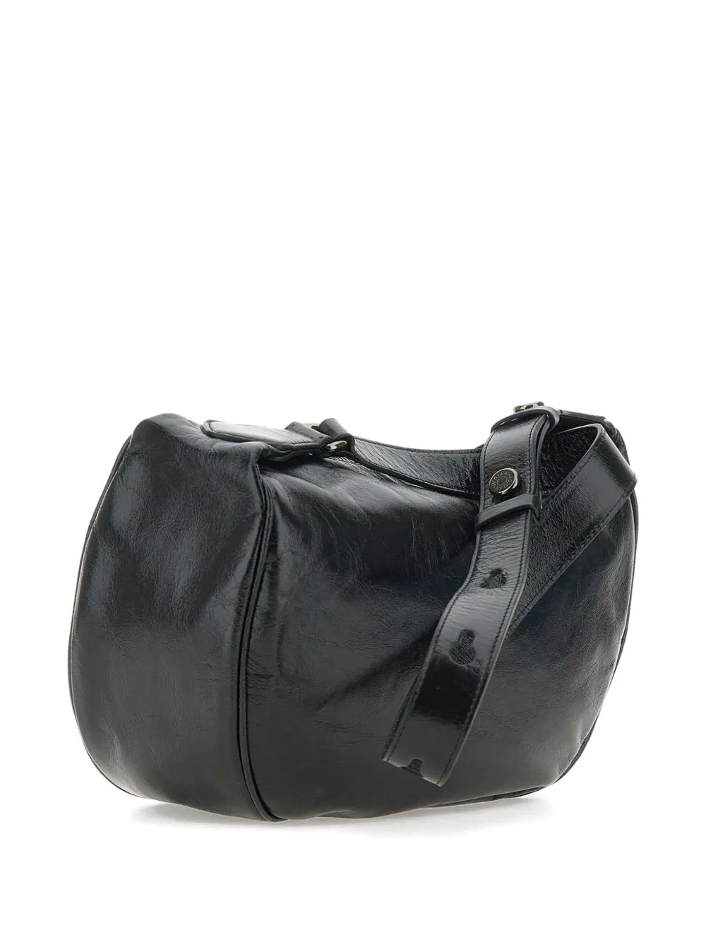 GIANNI CHIARINI Leren schoudertas Zwart