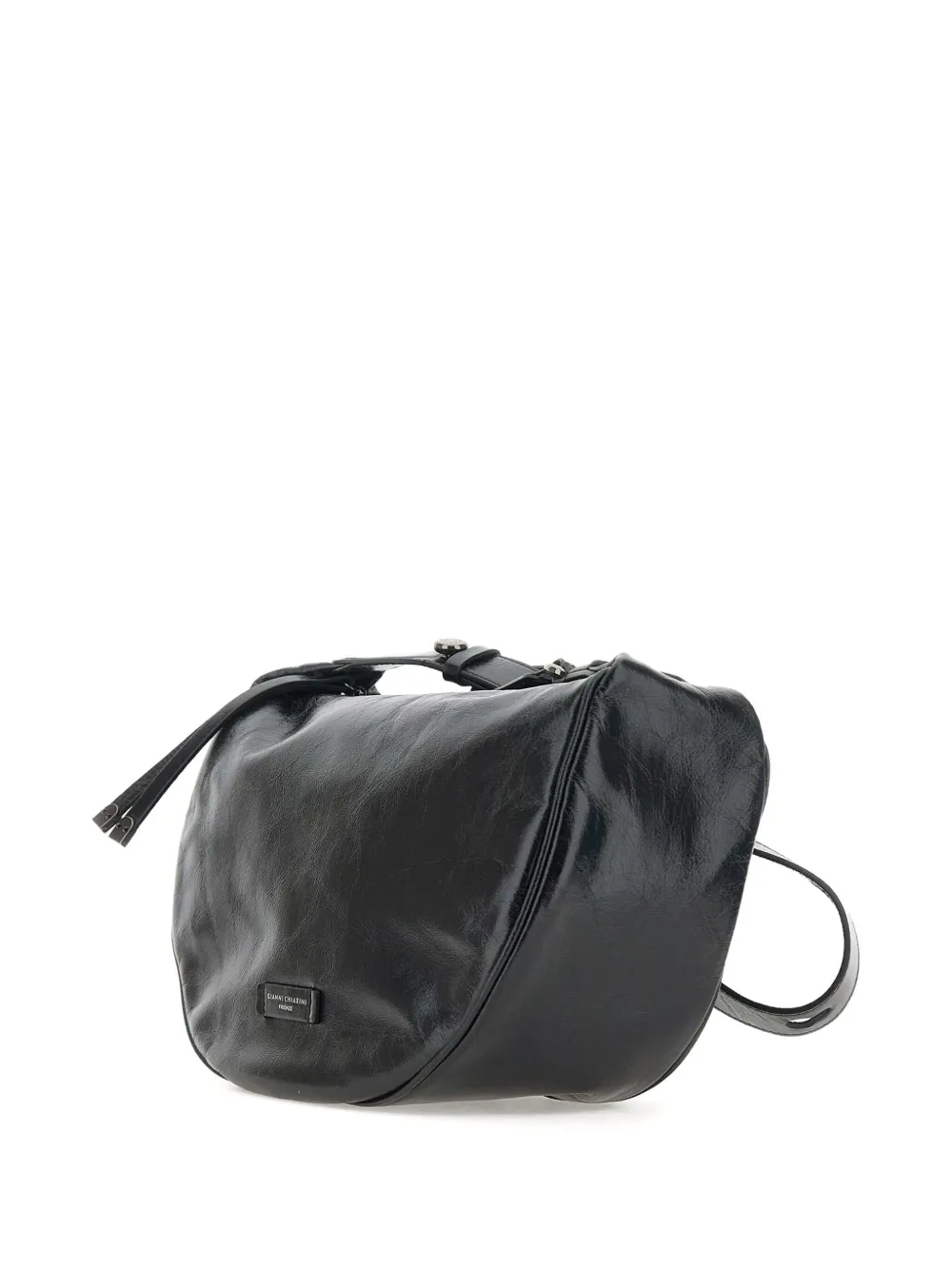 GIANNI CHIARINI Leren schoudertas Zwart