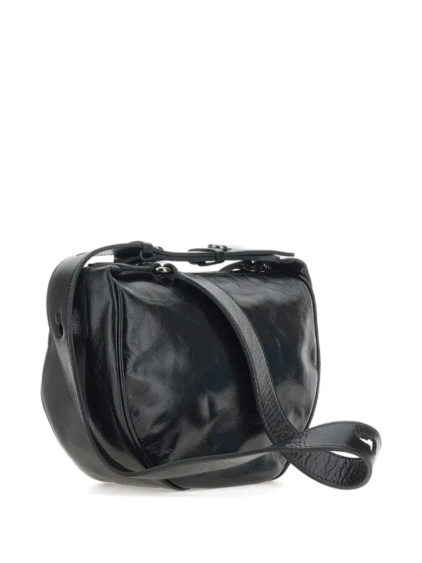 GIANNI CHIARINI レザーショルダーバッグ | ブラック | FARFETCH JP