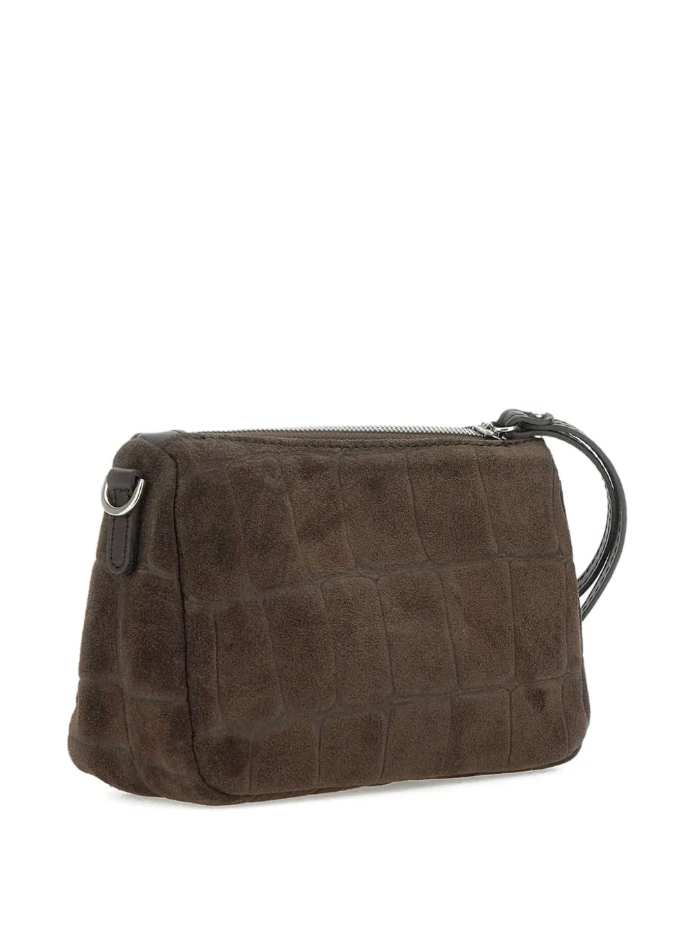 GIANNI CHIARINI Suède clutch Bruin