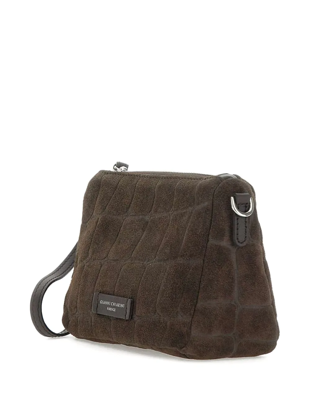 GIANNI CHIARINI Suède clutch Bruin