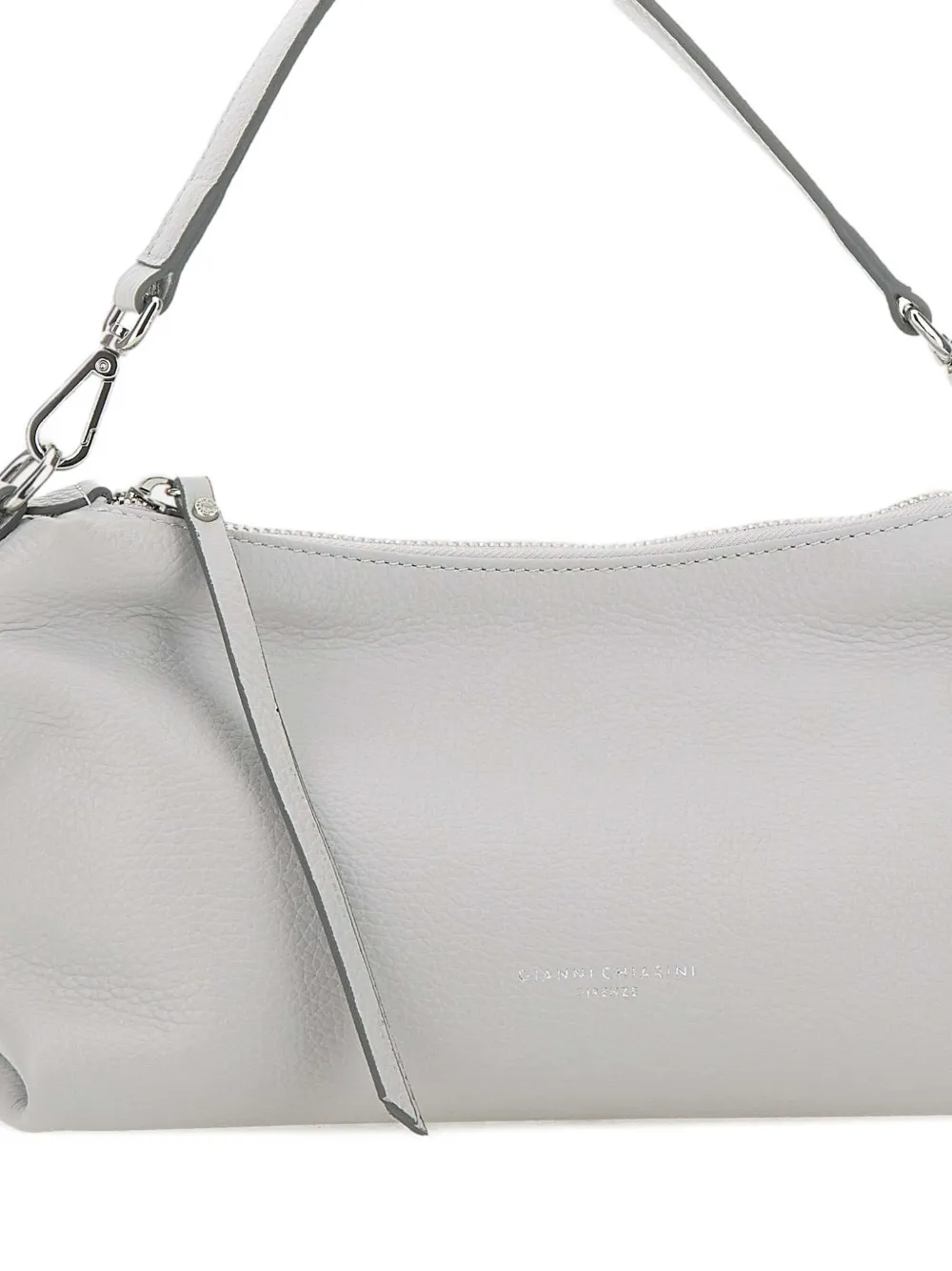 GIANNI CHIARINI Leren schoudertas Grijs