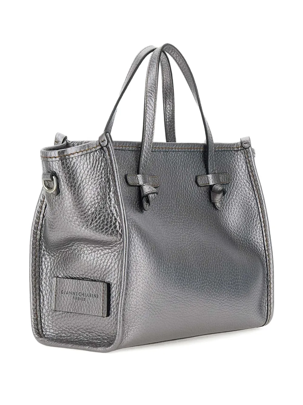 MARCELLA CLUB Leren shopper Grijs