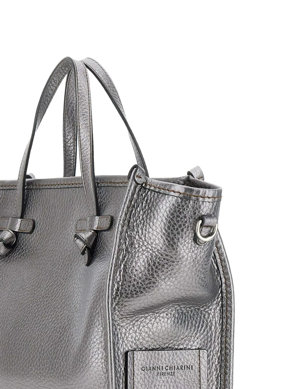 MARCELLA CLUB Leren shopper Grijs
