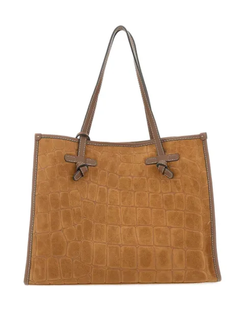 MARCELLA CLUB crocodile-embossed tote bag