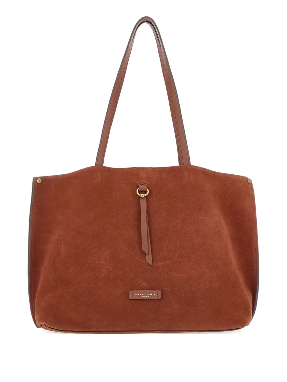 GIANNI CHIARINI suede tote bag Rood