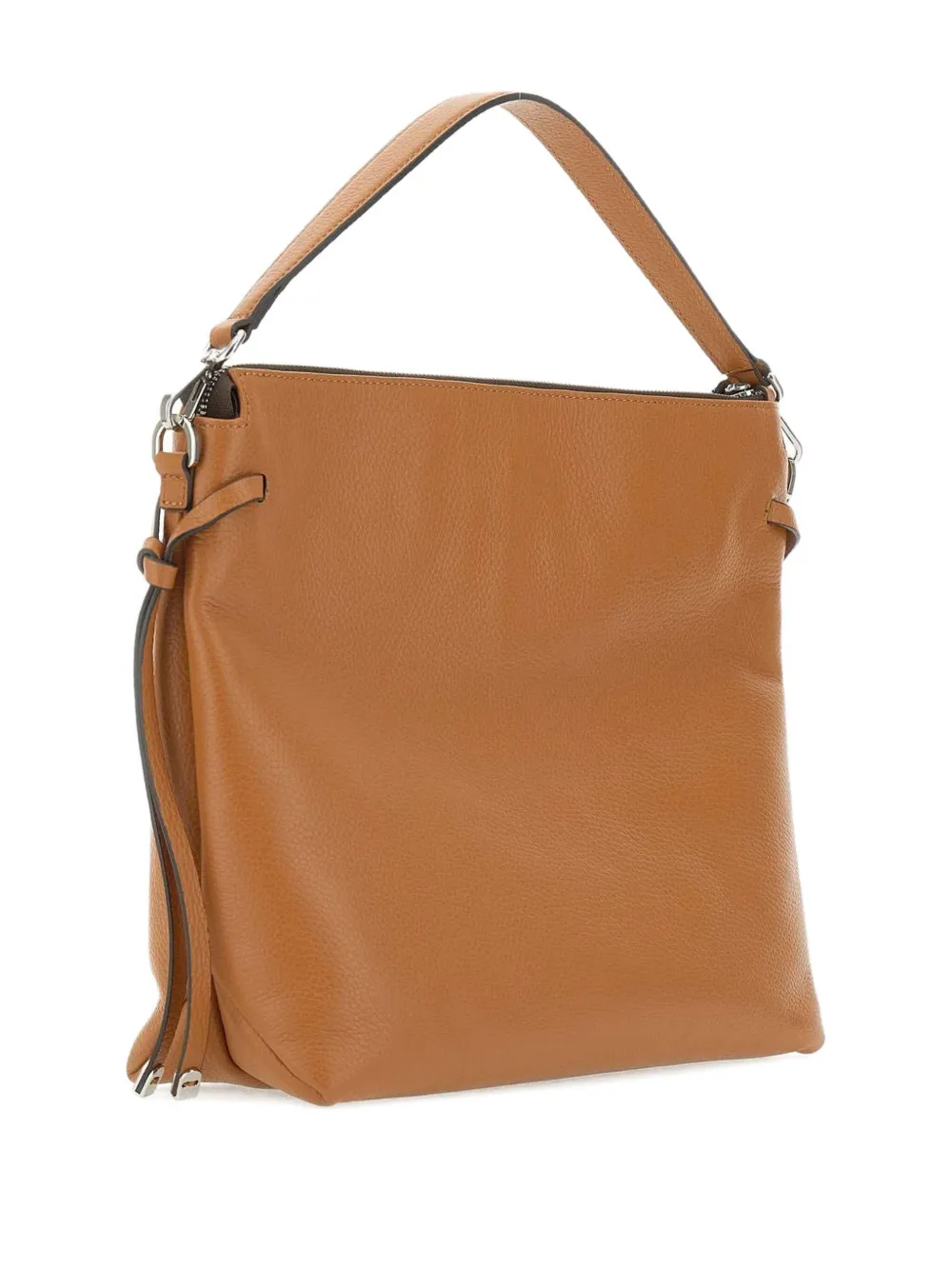 GIANNI CHIARINI Leren shopper met handgreep Bruin