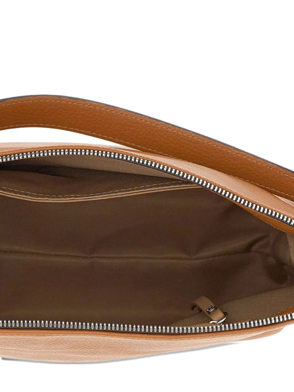 GIANNI CHIARINI Leren shopper met handgreep Bruin