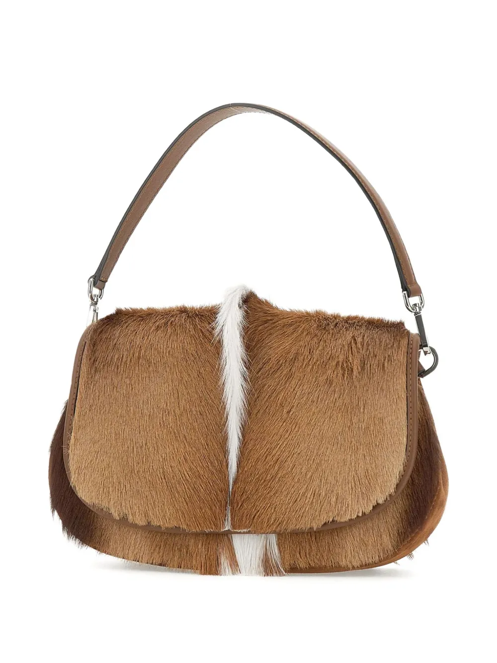 GIANNI CHIARINI Tas met handgreep en kalfshaar Bruin