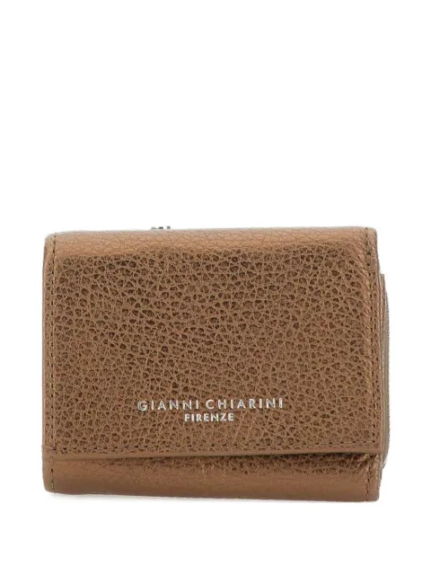 GIANNI CHIARINI logo-print leather wallet