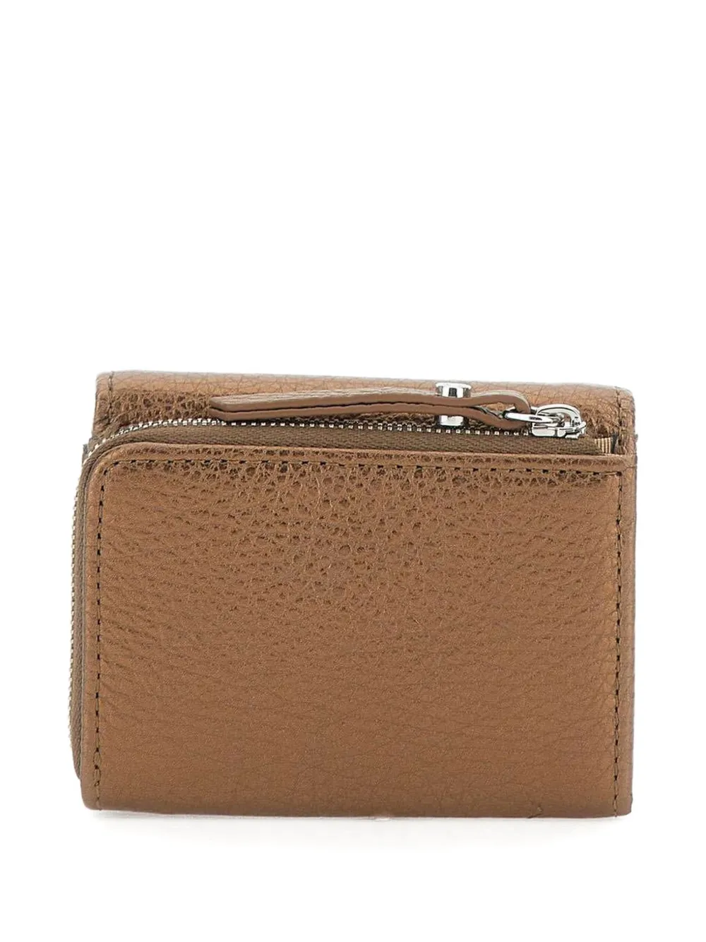 GIANNI CHIARINI Leren portemonnee met logoprint Bruin